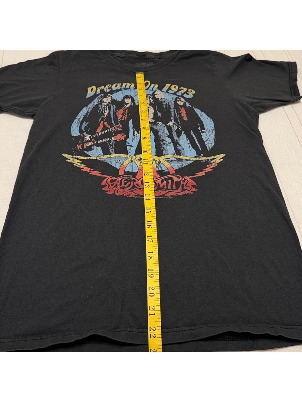 Aerosmith Dream On 1973 Vintage Style Band Tee Black Small - Picture 3 of 3